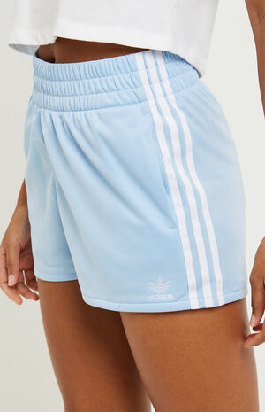 adidas Light Blue 3-Stripes Shorts | PacSun