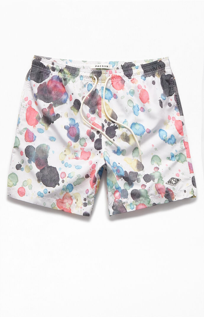 Ink Splats 17" Swim Trunks