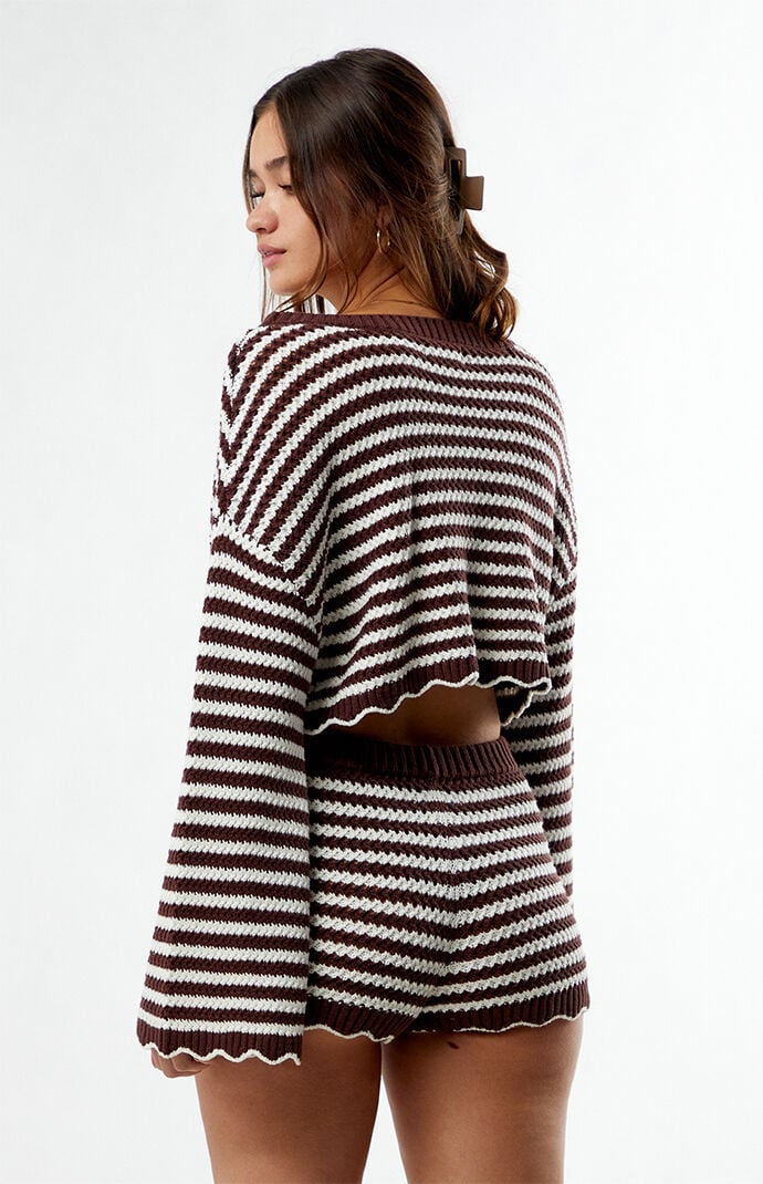 トップス theredthread S gather knit shorts THEREDTHREAD】S gather knit shorts