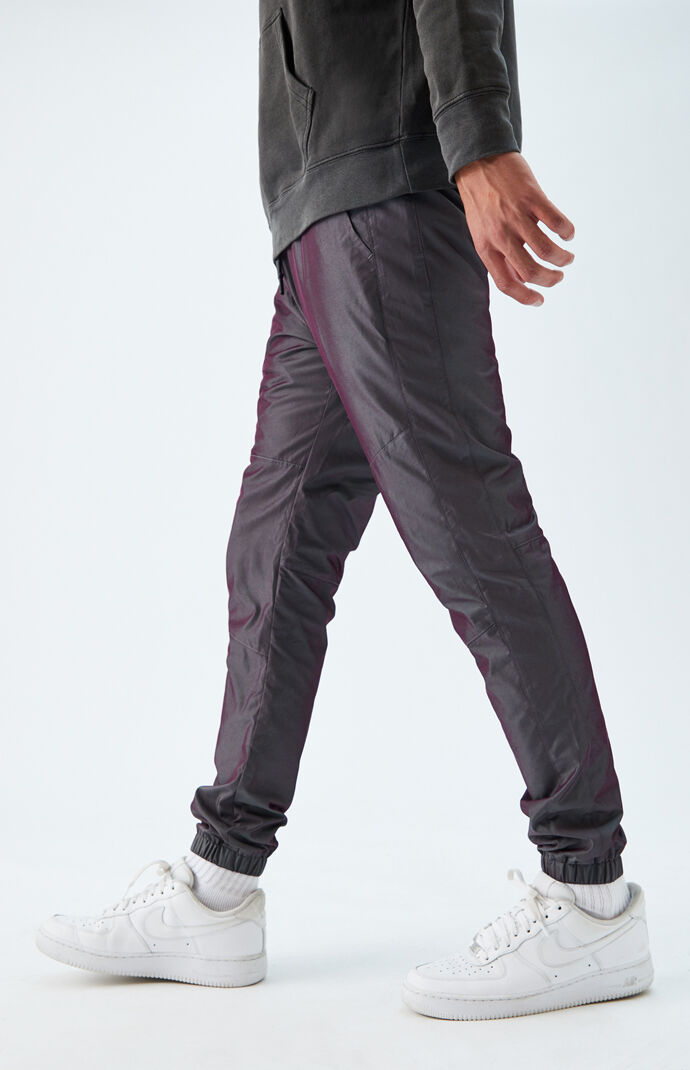 Iridescent Nylon Jogger Pants