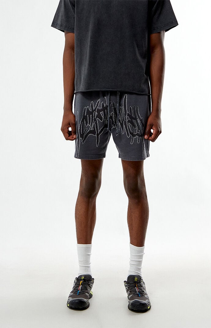 Pacsun Handstyles Studded Fleece Sweat Shorts | PacSun