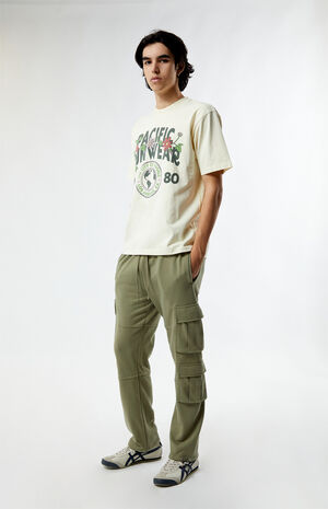 Pacific Sunwear Floral Crest Oversized T-Shirt image number 4