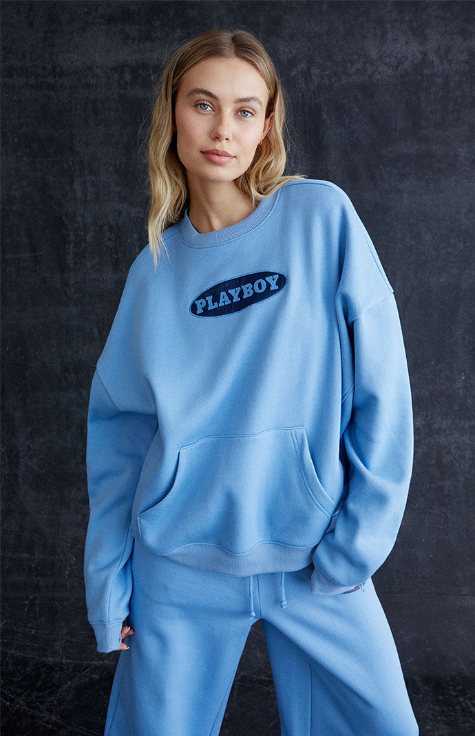 Playboy by pacsun house crew neck sweatshirt best sale