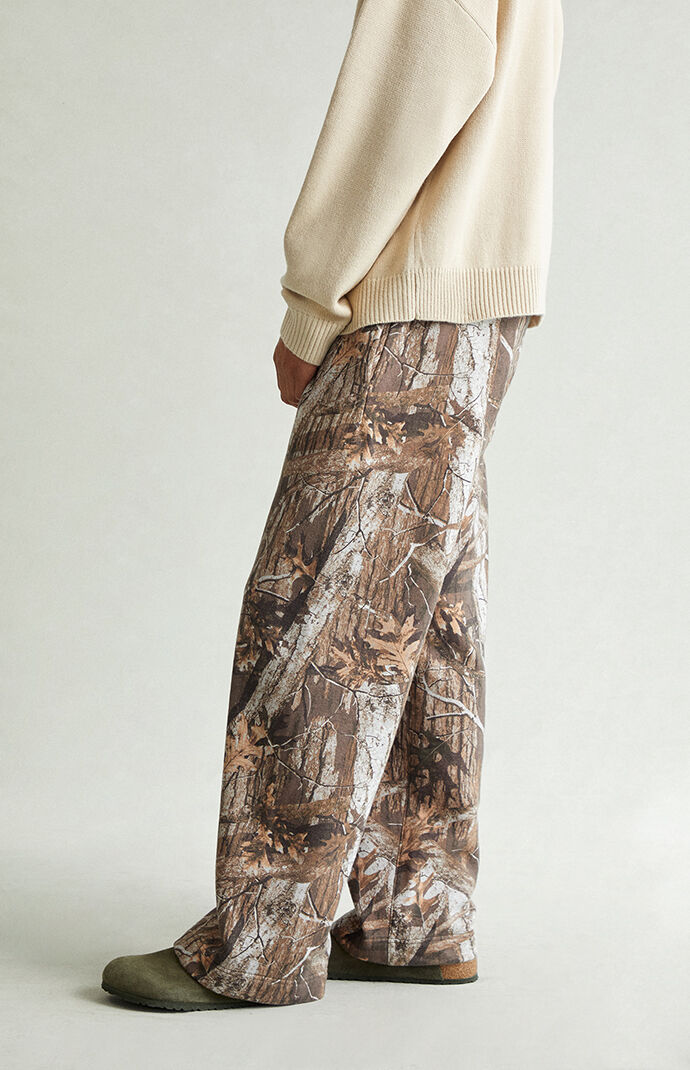 Pacsun Camo Fleece Extreme Baggy Sweatpants