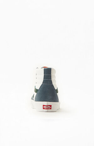 SK8-Hi Canvas White & Blue Shoes image number 3
