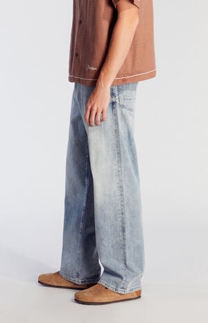 Dylan Baggy Jeans Slub Light Indigo image number 3