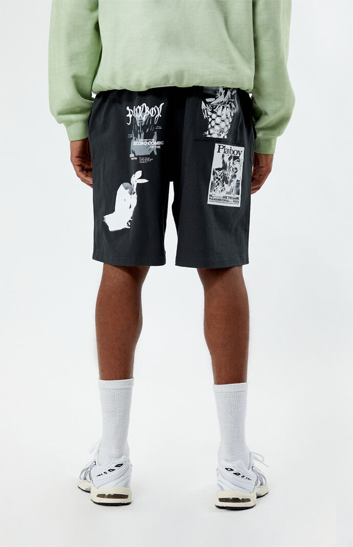 【PacSun限定】Playboy By PacSun ベロア ショートパンツ Playboy By PacSun Dive Heavy Jersey Shorts | PacSun