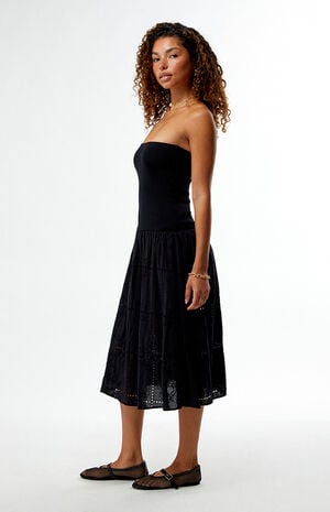 Ribbed Cotton Midi Dress image number 3