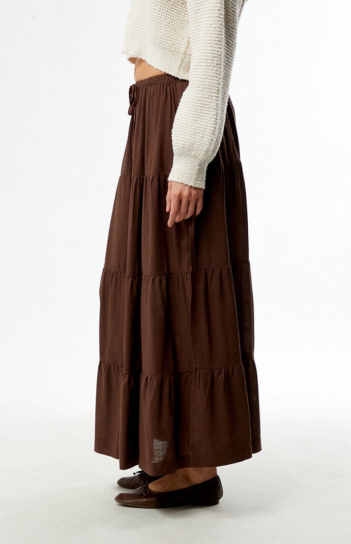 Rhythm Classic Tiered Maxi Skirt