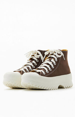 Brown Chuck Taylor Lugged 2.0 High Top Sneakers image number 2