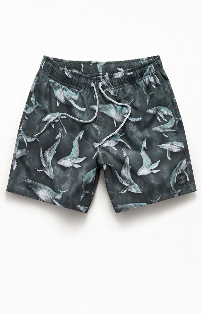 Whales 17" Swim Trunks