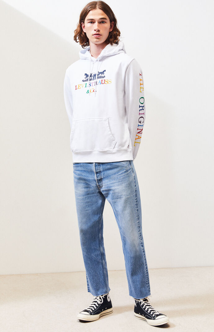 '90s Logo Text Pullover Hoodie
