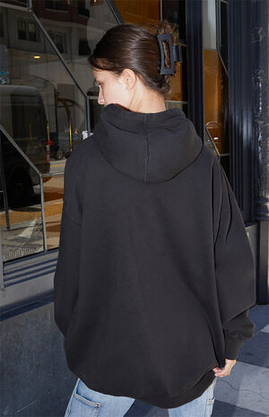 Black Christy Northshore Oversized Hoodie image number 3