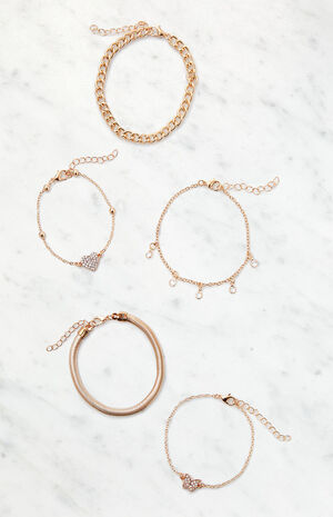 5 Pack Butterfly Bracelets image number 1