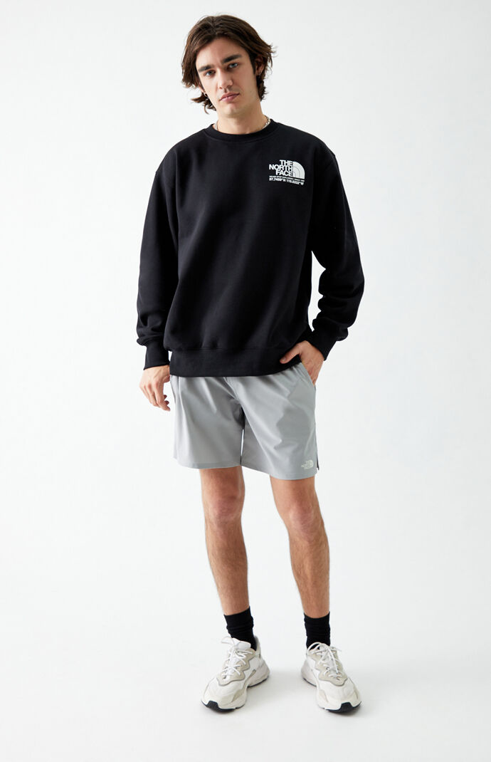 Black Coordinates Crew Neck Sweatshirt