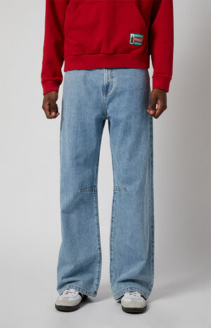 Blake Seam Darts Extreme Baggy Jeans Light Indigo image number 1