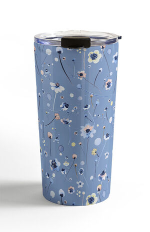 Soft Flowers Travel Mug image number 1