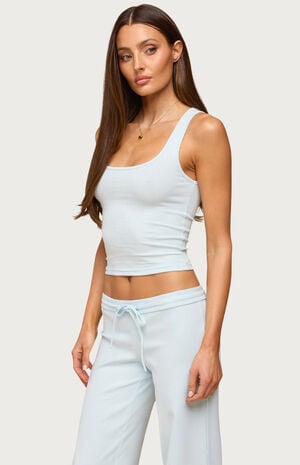 Linda Ribbed Scoop Neck Tank Top image number 1