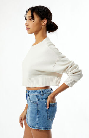 Medium Indigo Sophie Denim Mini Skirt image number 3