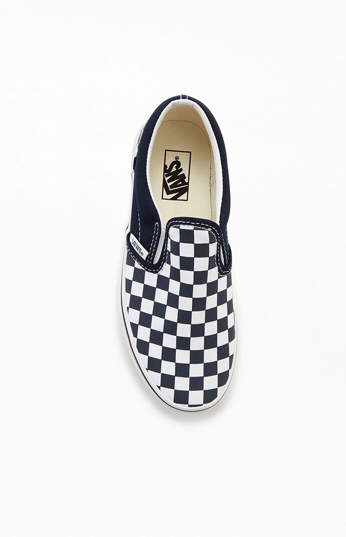 Vans slip ons hotsell kids navy