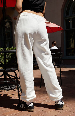 John Galt White Rosa Sweatpants