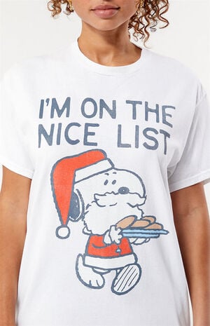 Snoopy Nice List T-Shirt image number 2