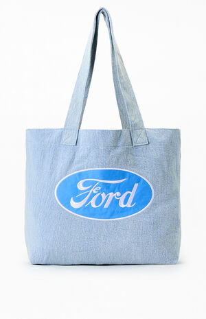 Logo Denim Tote Bag image number 2