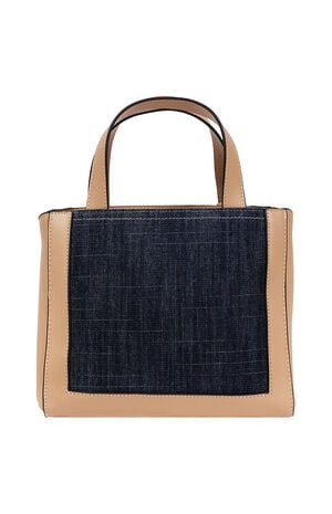 Dark Denim Arvin Buddha Motif Crossbody Tote Bag image number 5