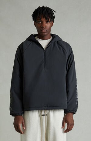 Vintage Black Half-Zip Anorak Jacket image number 2
