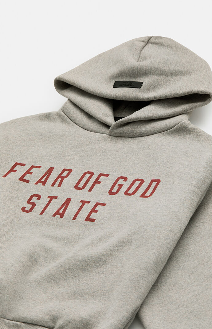 Fear of God Essentials Kids Dark Heather Oatmeal Fleece