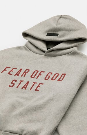 Kids Dark Heather Oatmeal Fleece Hoodie image number 2