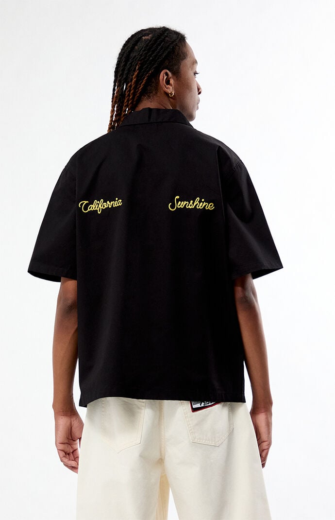 Pacsun Pebble Woven Camp Shirt