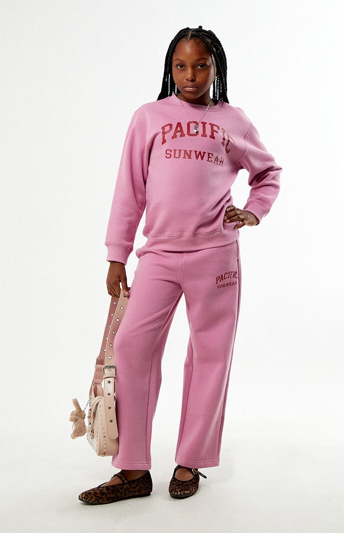 Pacsun Kids Pink Baggy Sweatpants