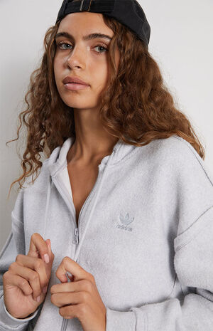 Gray Adicolor Full Zip Hoodie image number 2