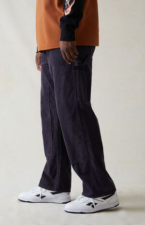 Navy Baggy Corduroy Pants image number 3