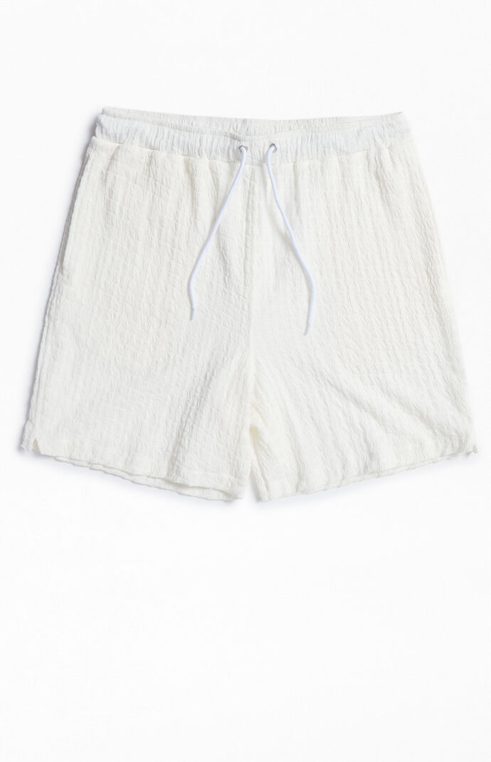 Pacsun Cream Pointelle Textured Shorts | PacSun