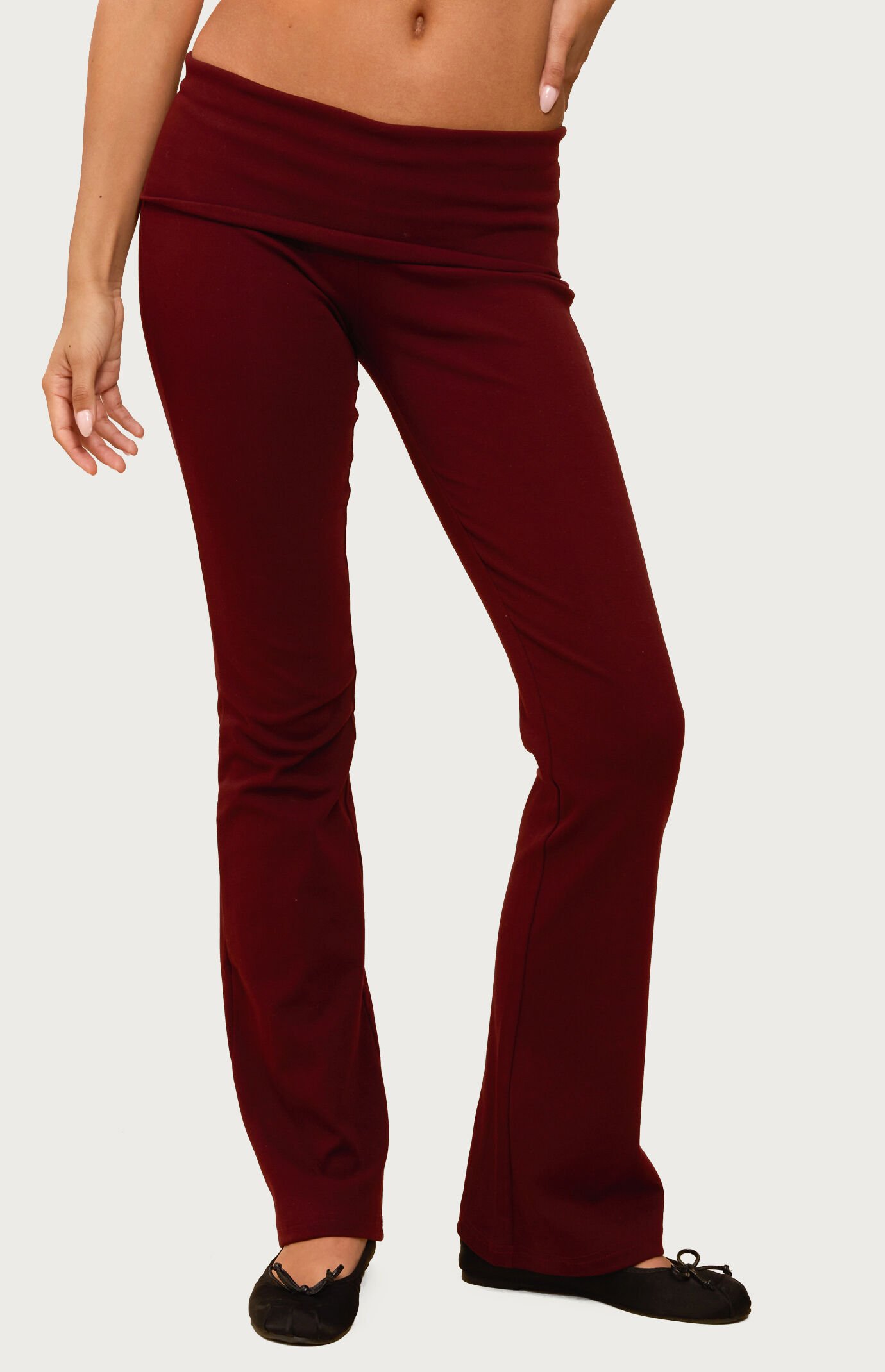 Edikted Ivanne Foldover Flared Pants