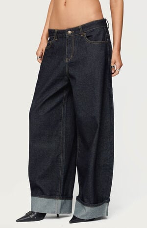 Petite Kella Low Rise Baggy Jeans image number 2