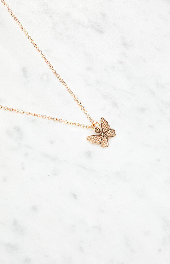 Single shop butterfly necklace
