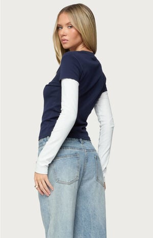 Boston Layered Long Sleeve T-Shirt image number 3