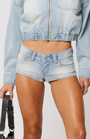 Stella 00 Super Low Mini Denim Shorts image number 2