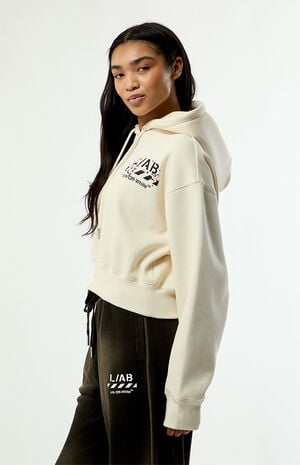 Floral Cropped Hoodie image number 3