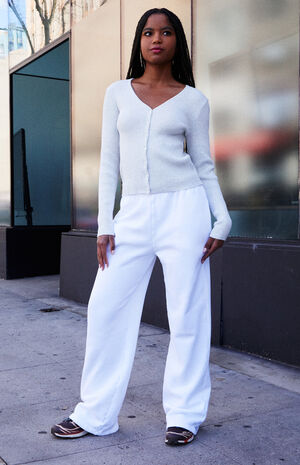 White Rosa Sweatpants image number 4