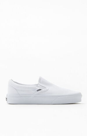 Vans Classic Slip-On White Shoes | PacSun