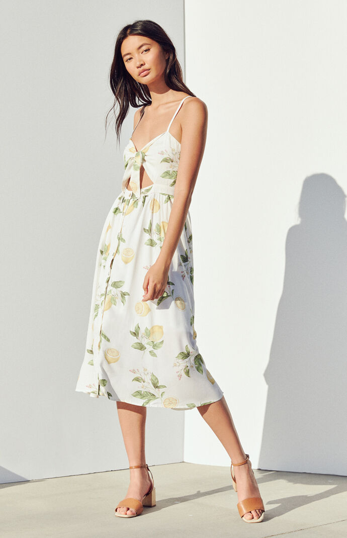 pacsun yellow dress