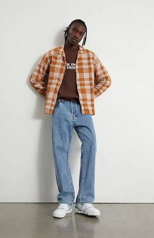 Medium Wash Straight Jeans image number 1