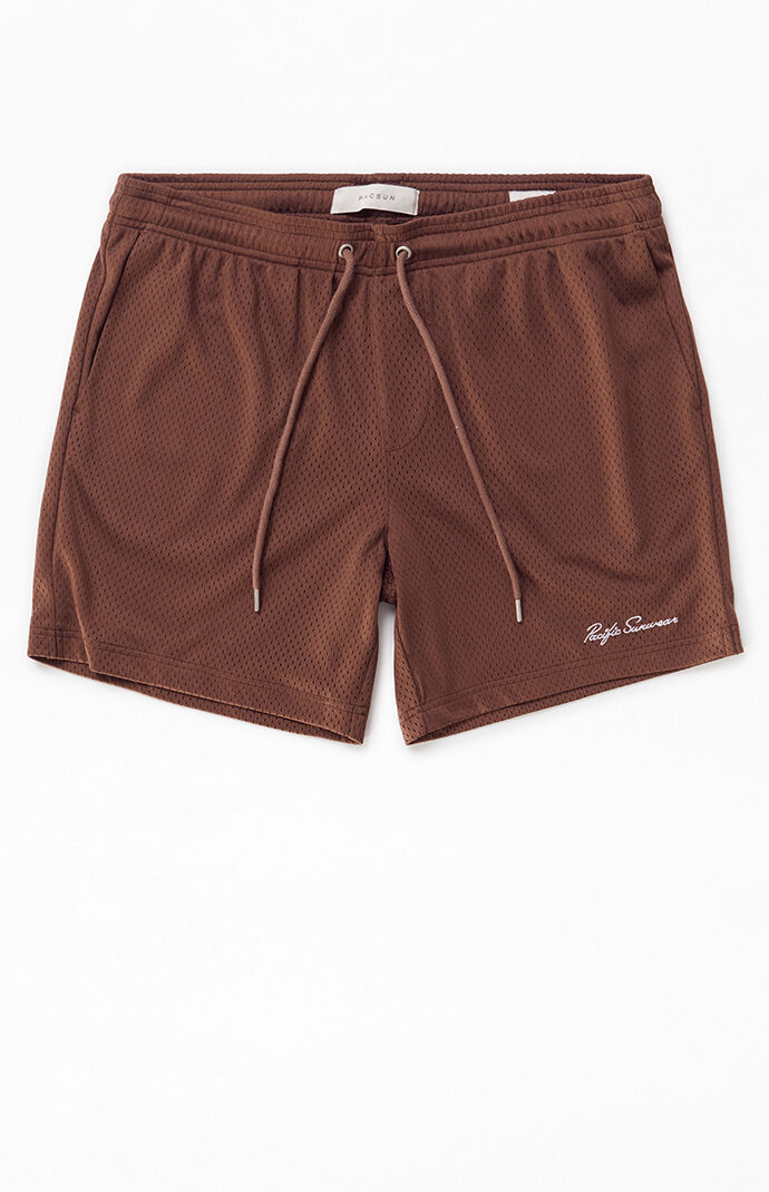 Pacsun Brown Mesh Basketball Shorts