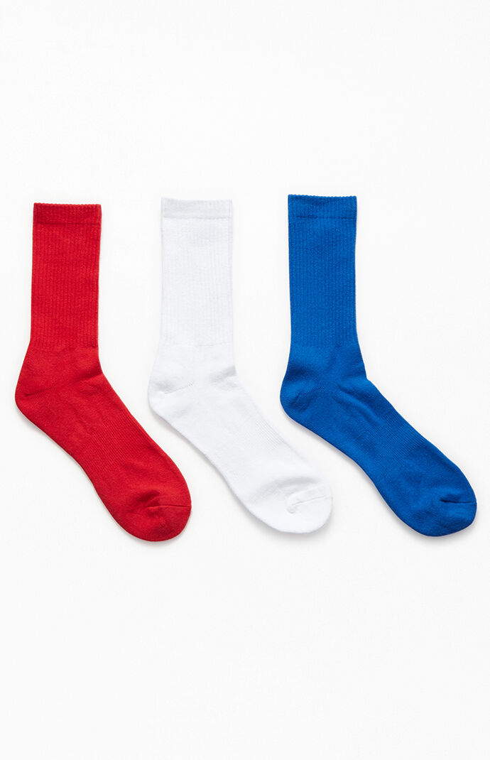 Three Pack Classic Logo Crew Socks