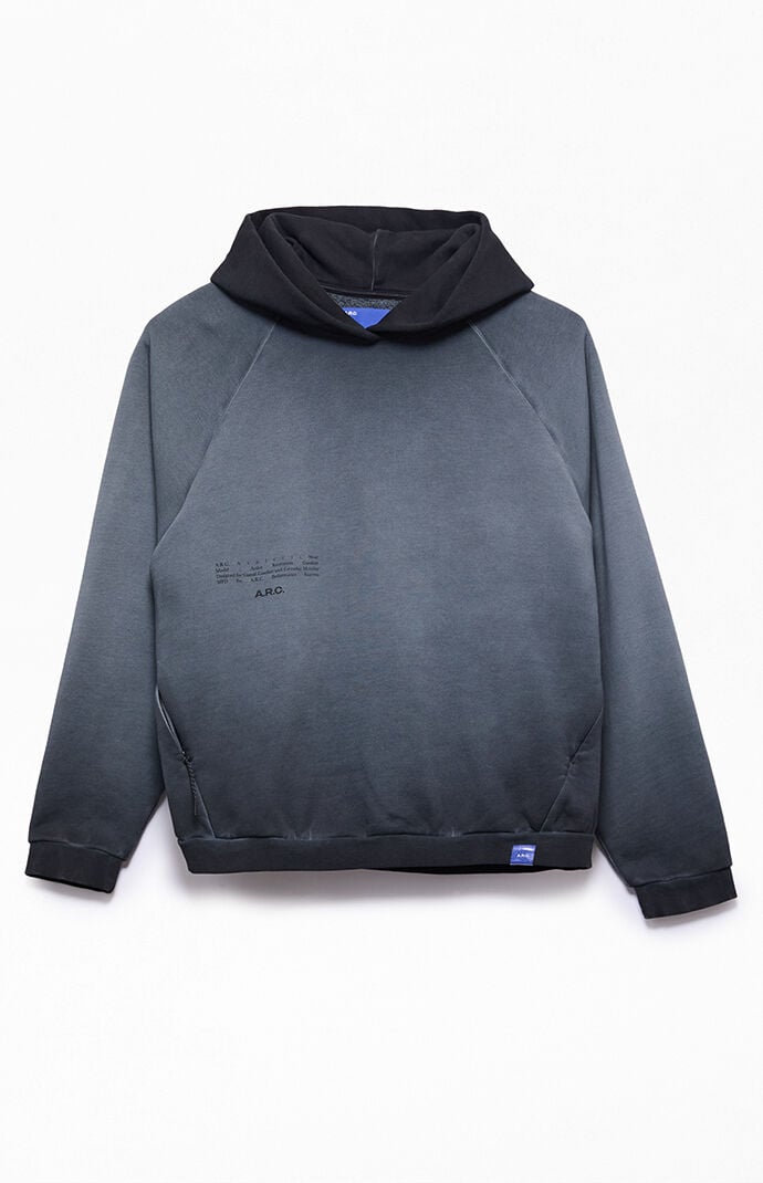 A.R.C. Black Raglan Vintage Wash Heavyweight Hoodie A.R.C. Black Raglan Vintage Wash Heavyweight Hoodie