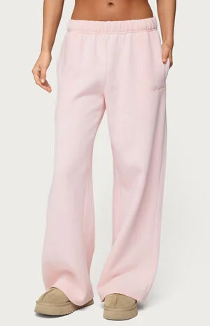Basic Girl Wide Leg Edikted Sweatpants image number 1